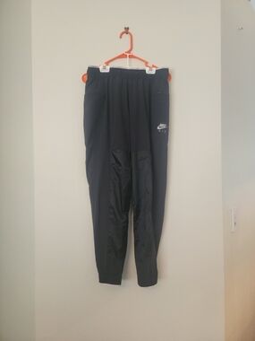 Nike Black Jogger Track Pants with White Air Logo